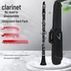 Geantă Dură Portabilă pentru Clarinet Negru - Nu Necesită Demontare, Îngroșată, cu Curea de Umăr Unică, de Mână