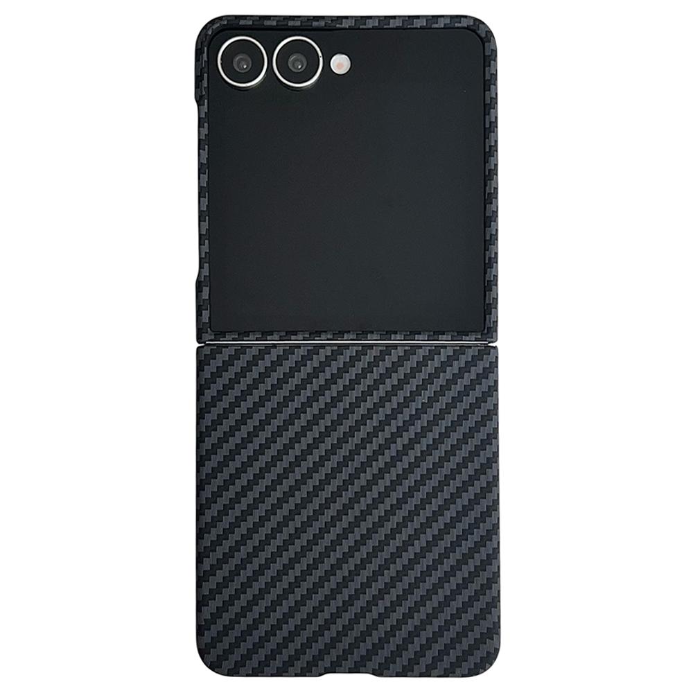 For Samsung Galaxy Z Flip7 5G Magnetic Case Carbon Fiber Texture Slim Shockproof PC Phone Cover