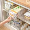 Food-Grade Plastic Kitchen Refrigerator Organizer for Vegetables, Eggs, and More