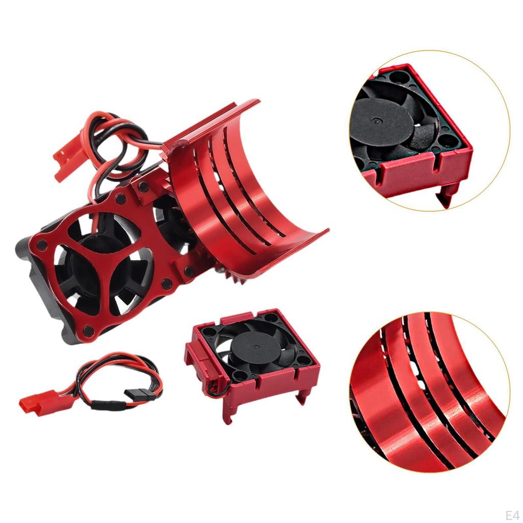 3340 RC Cooling Fan Motor Remote Control Car Accessories Reliable Double Fans Replacement for