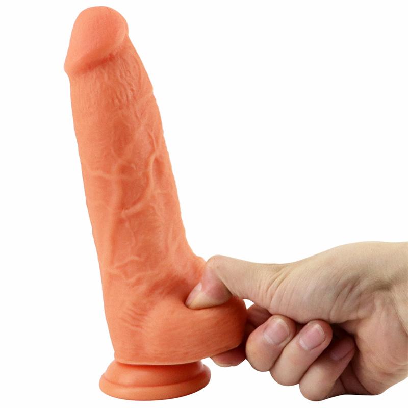 Adult Erotic Sex Products Female Masturbation Device Manual Thrusting Simulation Penis Silicone Thick Soft Fake Penis