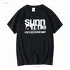 Sunn O Svart T-shirt Herr Storlek S 4XL NL2671 långa eller korta ärmar vintage Tvättad streetwear Unisex Lätt homme mode