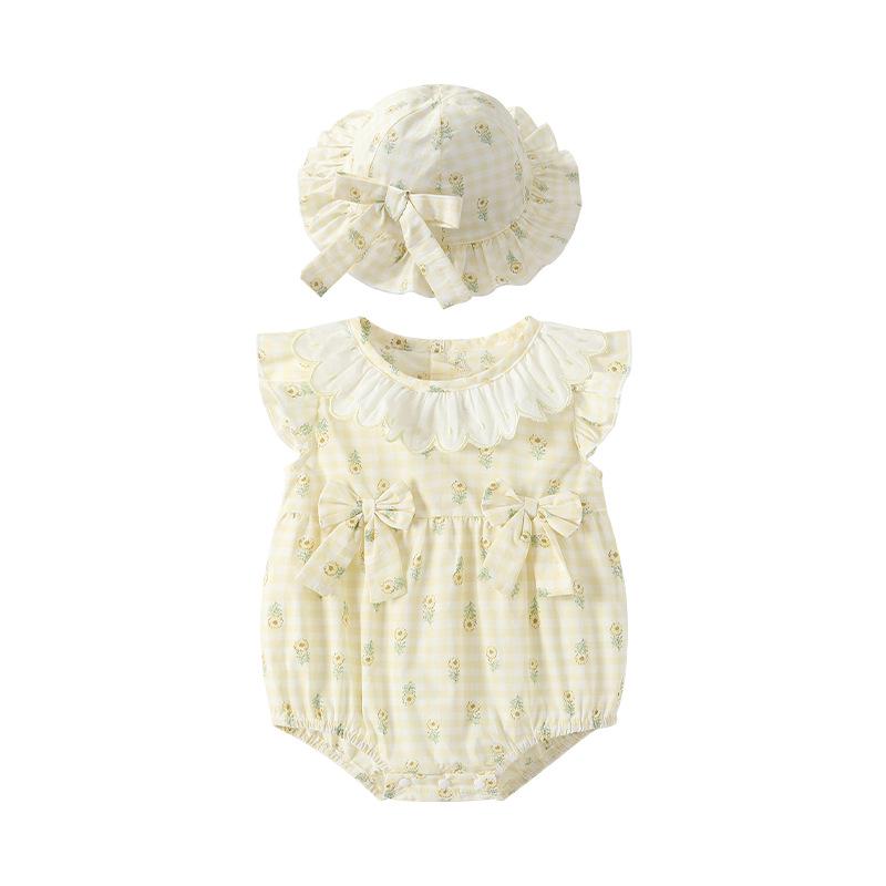 Entzückender Sommer-Babybody – Süßer, stylischer Prinzessinnen-Strampler mit Windelüberzug
