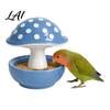 Corrosion Resistant Bird Feeder Resin Mushroom Feeder Spill Proof No Mess Cage