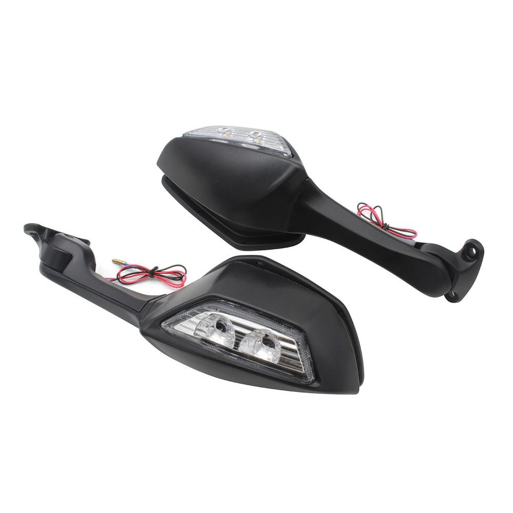 1 Pair For KAWASAKI NINJA ZX10R ZX-10R ZX 10R 2011-2015 Motorcycle Mirror LED Turn Light Signals Moto Rearview Mirrors