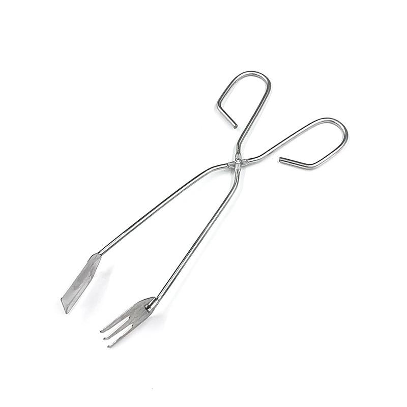 Stainless Steel Clip-type Bread Holder, Barbecue Holder, Multi-functional Charcoal Holder, Fire Starter Clamp, Charcoal Extraction Clamp