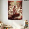 Nine-Tailed Fox Pattern Home Decor Tapestry, Wall Hanging, Decorative RV Wall Cloth.MGT0918330