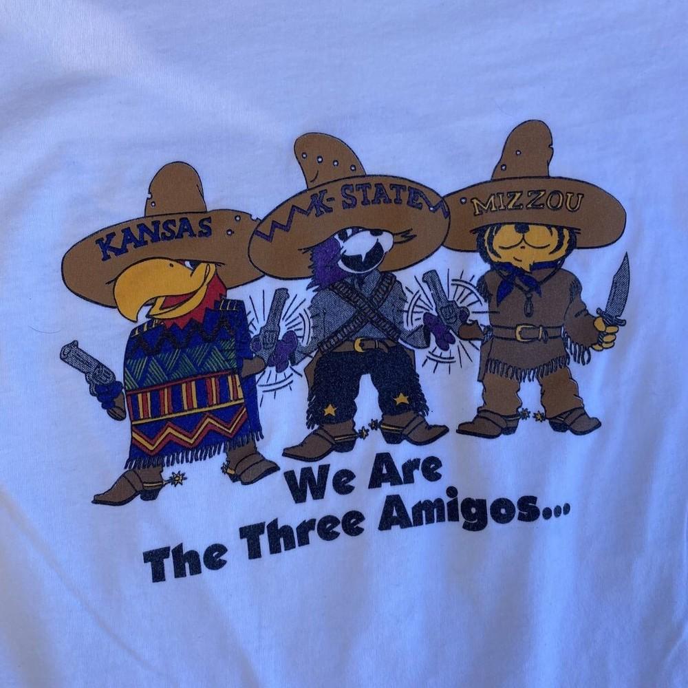 

Kansas K-State Mizzou Men T-shirt White Unisex All Sizes S to 5XL JJ5168 S