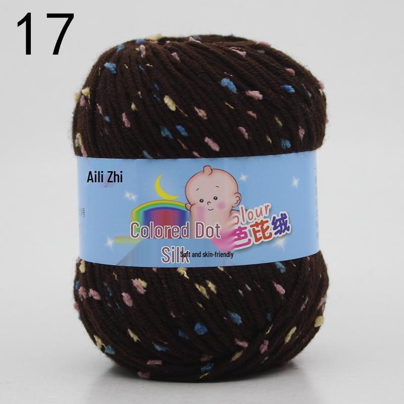 Velvet Milk Cotton Yarn Ball for Infant Sweaters & Crochet Shoes DIY Kit