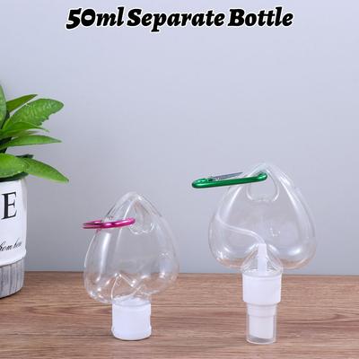 Perfume Alcohol Empty Container Bottle Leaf Heart Spray Bottle Lotion Jar With Metal Hook