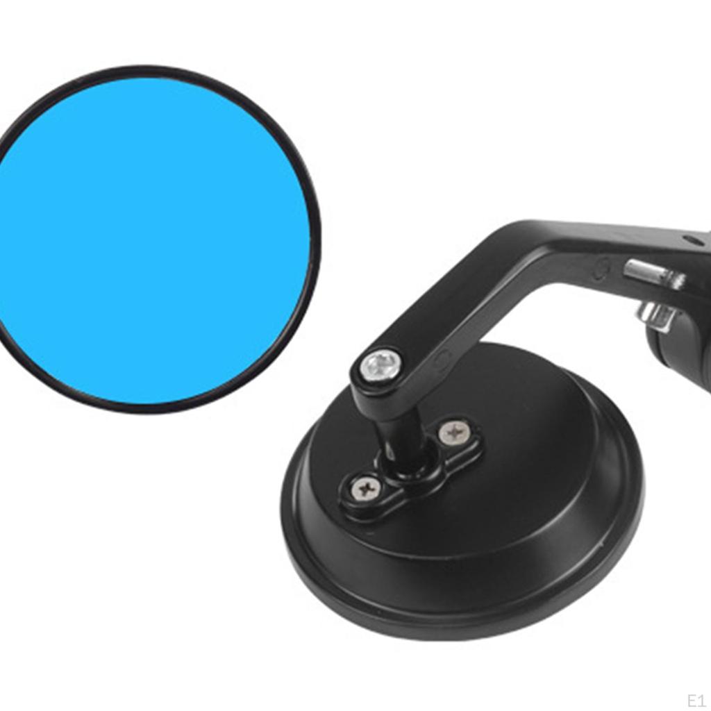 2x Motorcycle End Bar Mirror Handlebar Spare Parts, Aluminum Alloy 7/8'' Easy To Install