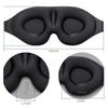 Masque de Sommeil Masque pour les Yeux Doux Masque Oculaire Bloquant la Lumière Masque pour les Yeux de Voyage Pour Masque de Sommeil 3D Patch de Nuit Portable