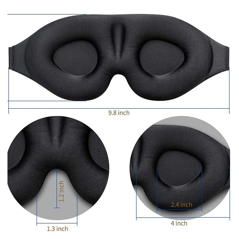 Masque de Sommeil Masque pour les Yeux Doux Masque Oculaire Bloquant la Lumière Masque pour les Yeux de Voyage Pour Masque de Sommeil 3D Patch de Nuit Portable