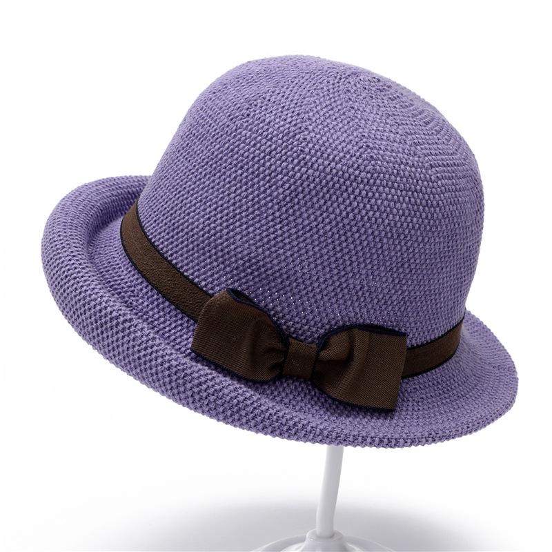 Mom Hat Middle-Aged Woman Straw Visor Summer Old Lady Top Hat Grandma Basin Hat Old Man Hat