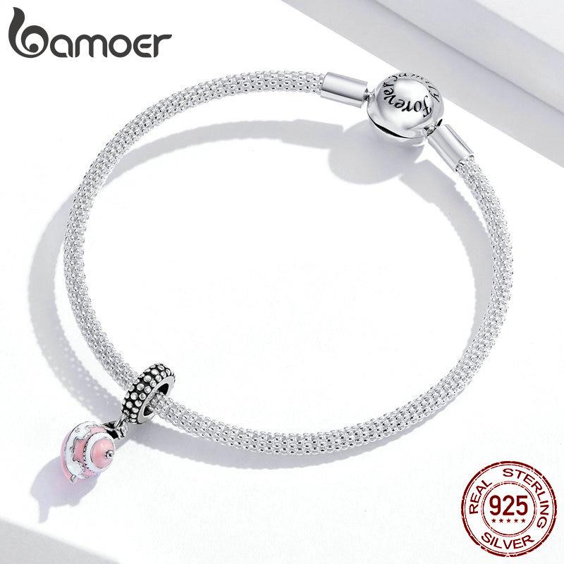 Bamoer 925 Sterling Sølv Ettermiddagste Fritidsserie Emalje Charm for Originalt Armbånd