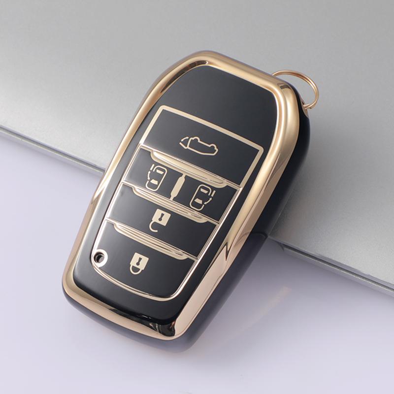 5 Buttons Tpu Car Key Case Cover For Toyota Chr Hilux Fortuner Land Cruiser 200 Camry Corolla Crown Rav4 Highland Shell Fob