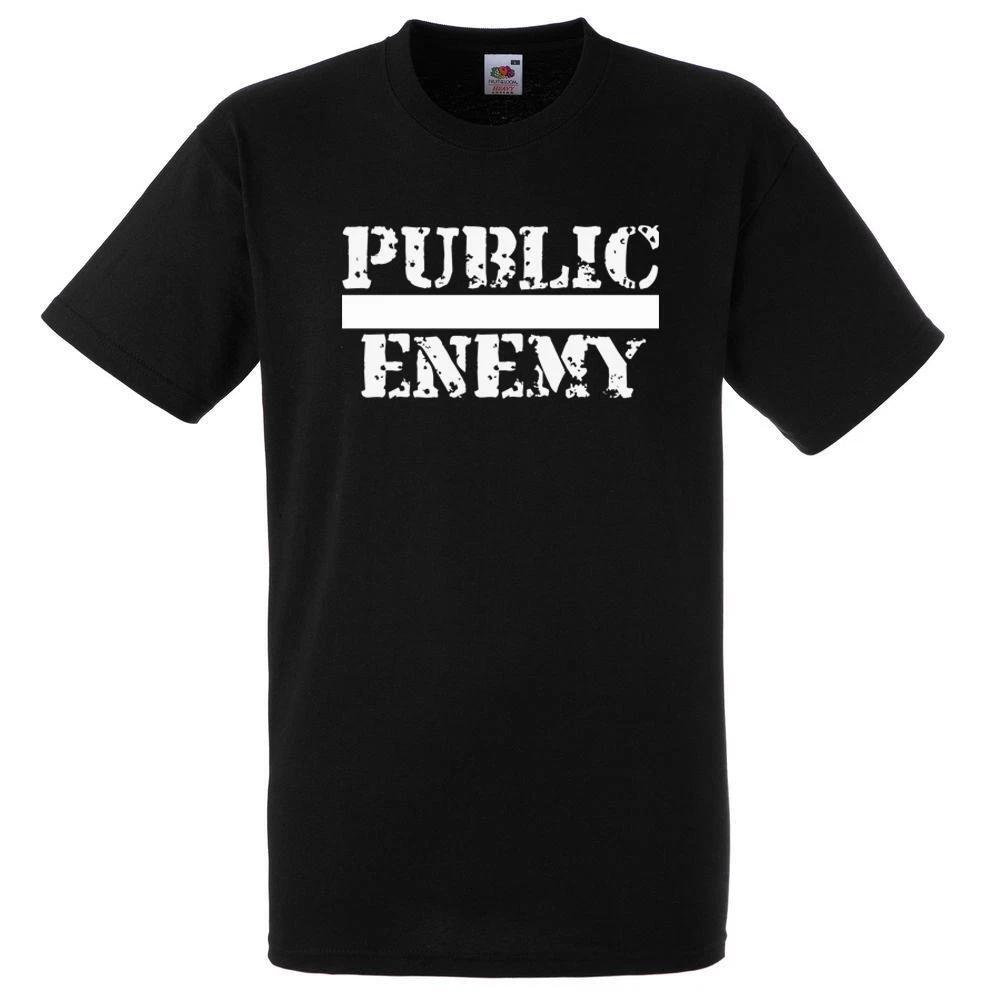 Mens Public Enemy Connor T2 Sci-Fi Movie Quote Unisex Black 100% Cotton T-shirt Mens Tees Top 2XL