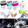 Universal Triple USB Car Charger Adapter Socket 3 Port Car-charger 3.1A 2.1A Auto Accessory