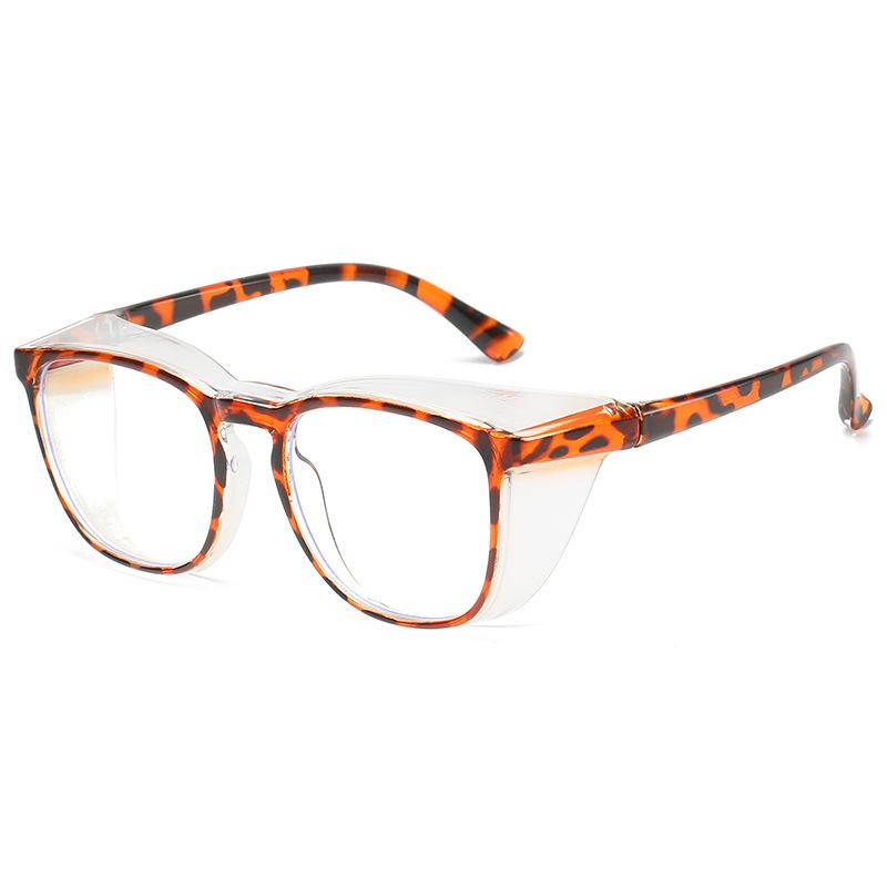 

Trendy Unisex PC Work Anti-Blue Light Riding Anti-Wind Goggles Dust-Proof Anti-Fog Glasses Sand-Proof Tea leopard