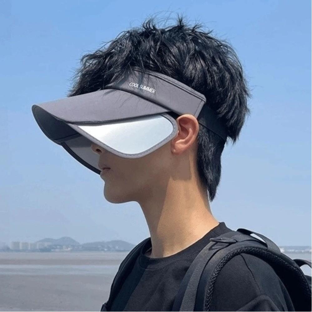 Breathable Stretchable Brim Hat Lightweight Empty Top Sun Hat Fashion Sun Protection Hat  Versatile