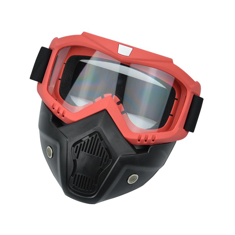Manufacturer  New Full Face Shield Motocross Mask Windproof Outdoor Sport Goggles Trendy Motorcycle Glasses Mask