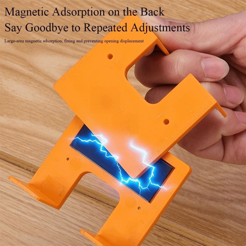 With Magnetic Fixed Hinge Installation Fixing Plate  Cabinet Door Panel Hinge