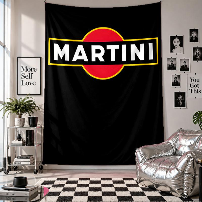 Wall TapestryMartini Racing Art Hanging Cloth Decorative Background Cover for Room Decoration