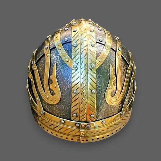 Viking Gjermundbu Helmet  Hand-Forged Armor Helmet Norse Warrior Battle Helmet Perfect For Reenactment LARP And