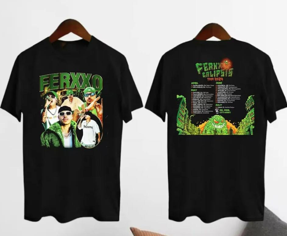 Graphic Ferxxocalipsis 2024 Tour Feid' Ferxxo' Shirt, Feid' Ferxxo' Fan Gift