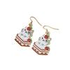 Cartoon Cute Cake Cat Earrings Earrings, Simple Temperament Girly Japanese Earrings Women