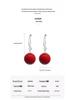 S925 Sterling Silver Purple Gold Cinnabar Dangle Earrings - Ancient Style Red Studs for Women