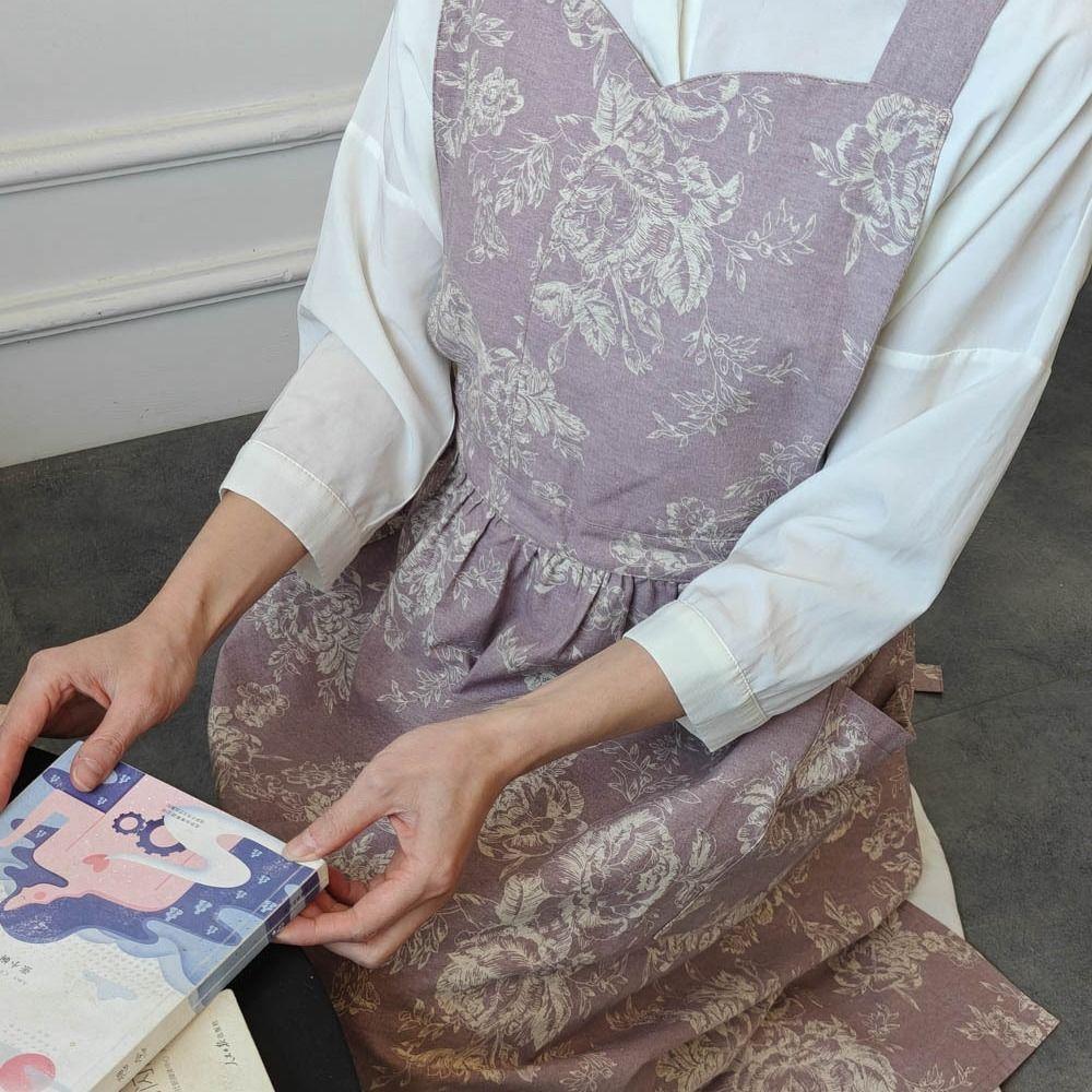 Exquisite Cleaning Apron Elegant Cooking Apron Durable Water-repellent Apron  Garden