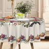 1Pc Halloween Themed Tablecloth - Ghost Pumpkin, Spider Web, Bat And Haunted House Pattern Design Tablecloth