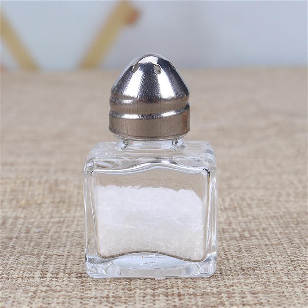 Mini Seasoning Shaker Bottles Glass Spices Condiment Jars Kitchen Salt and Pepper Shaker Spices Boxes for Kitchen Gadget Tool