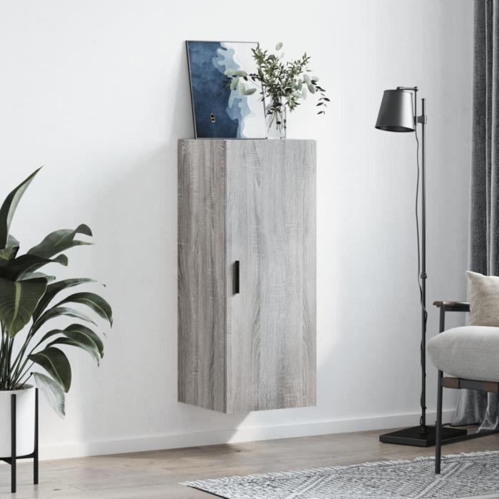 VidaXL Wall Cabinet Sonoma Grey 34.5x34x90 Cm 828874