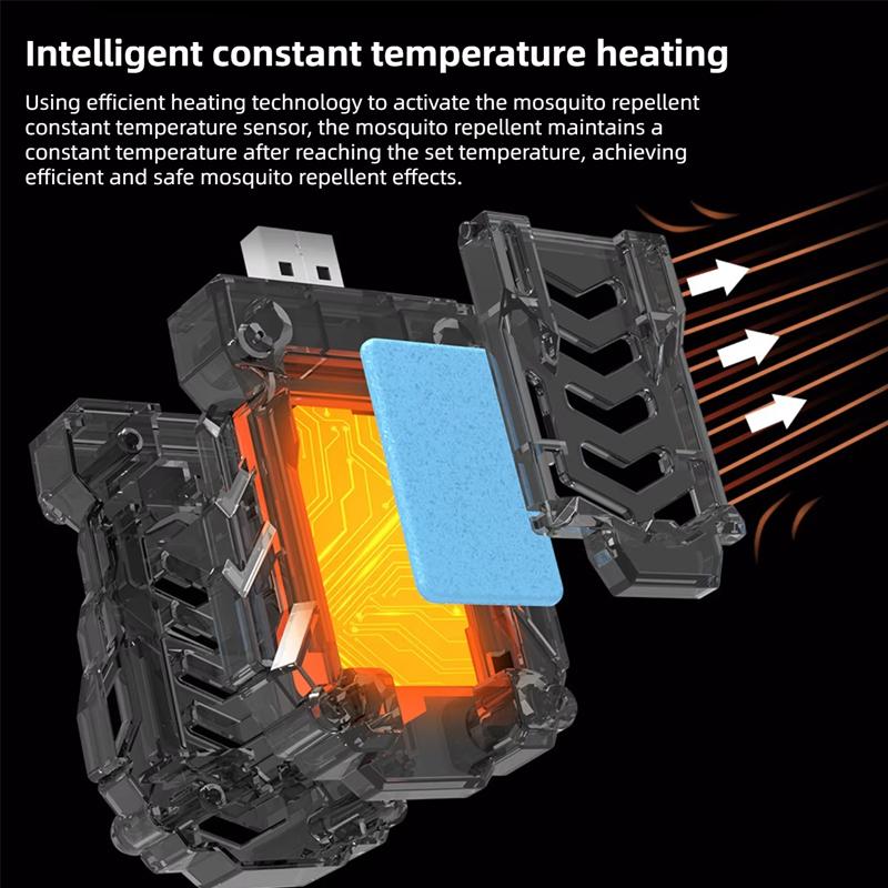 1pc USB Mosquito Killer Summer Portable Mosquito Repeller Heated Electric Mosquito Repellent Improve Sleep Home Outdoor Camping