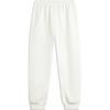 Li Ning Sports Lifestyle Series Brand Logo Cuffed Knitted Fleece Casual Pants Women Bottoms Off-White AKLU622-1
