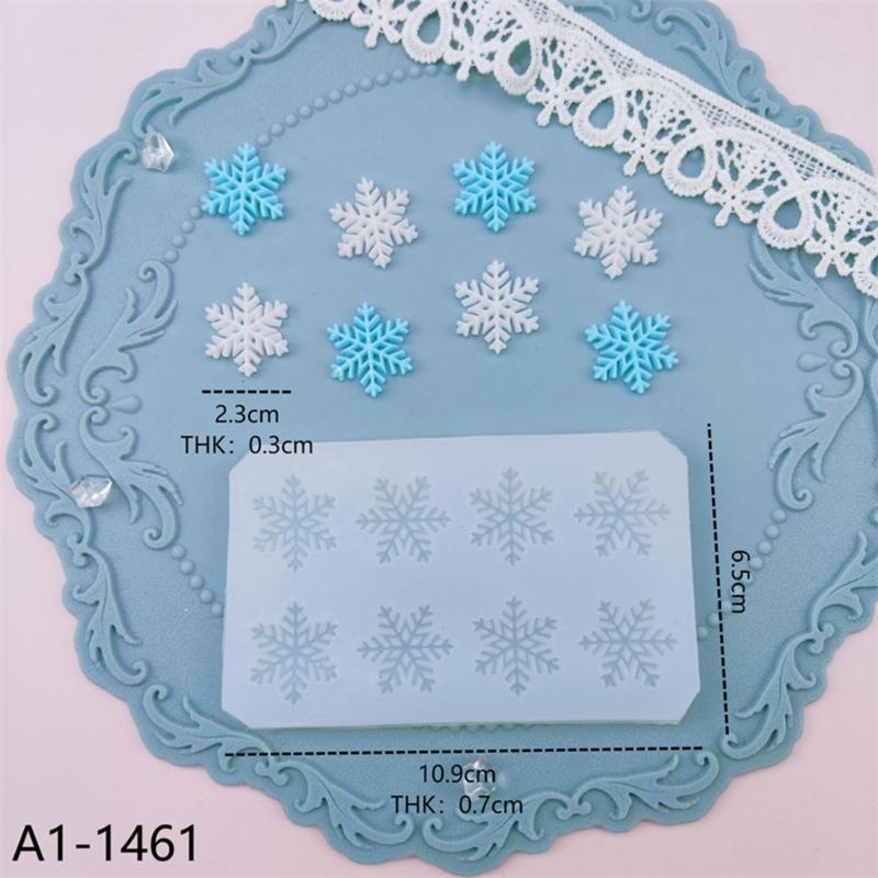 Snowflake Silicone Mold For Chocolate Baking Christmas Cake Decoration Reusable Food Safe Nonstick Design Mould