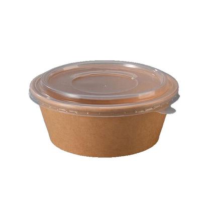 Kraft Disposable Round Paper Takeaway Bowls