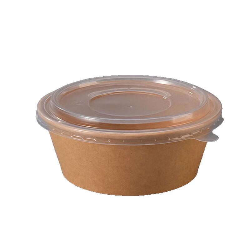 

Homeglen 1000ml Kraft Disposable Round Takeaway Paper Bowls (100 Sets)