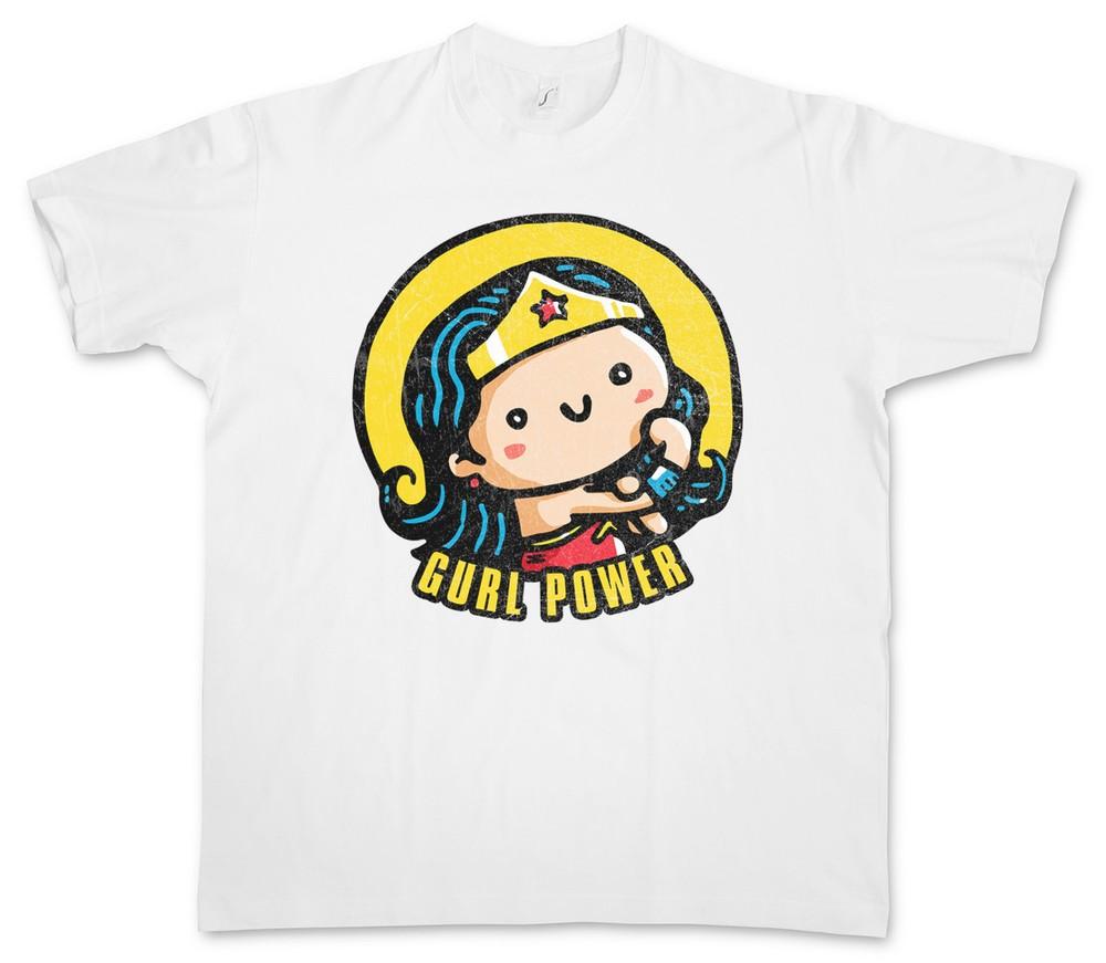 

Gurl Power II T-Shirt Wonder Fun Comic Look Girl Woman Hero Feminism Heroine 4XL