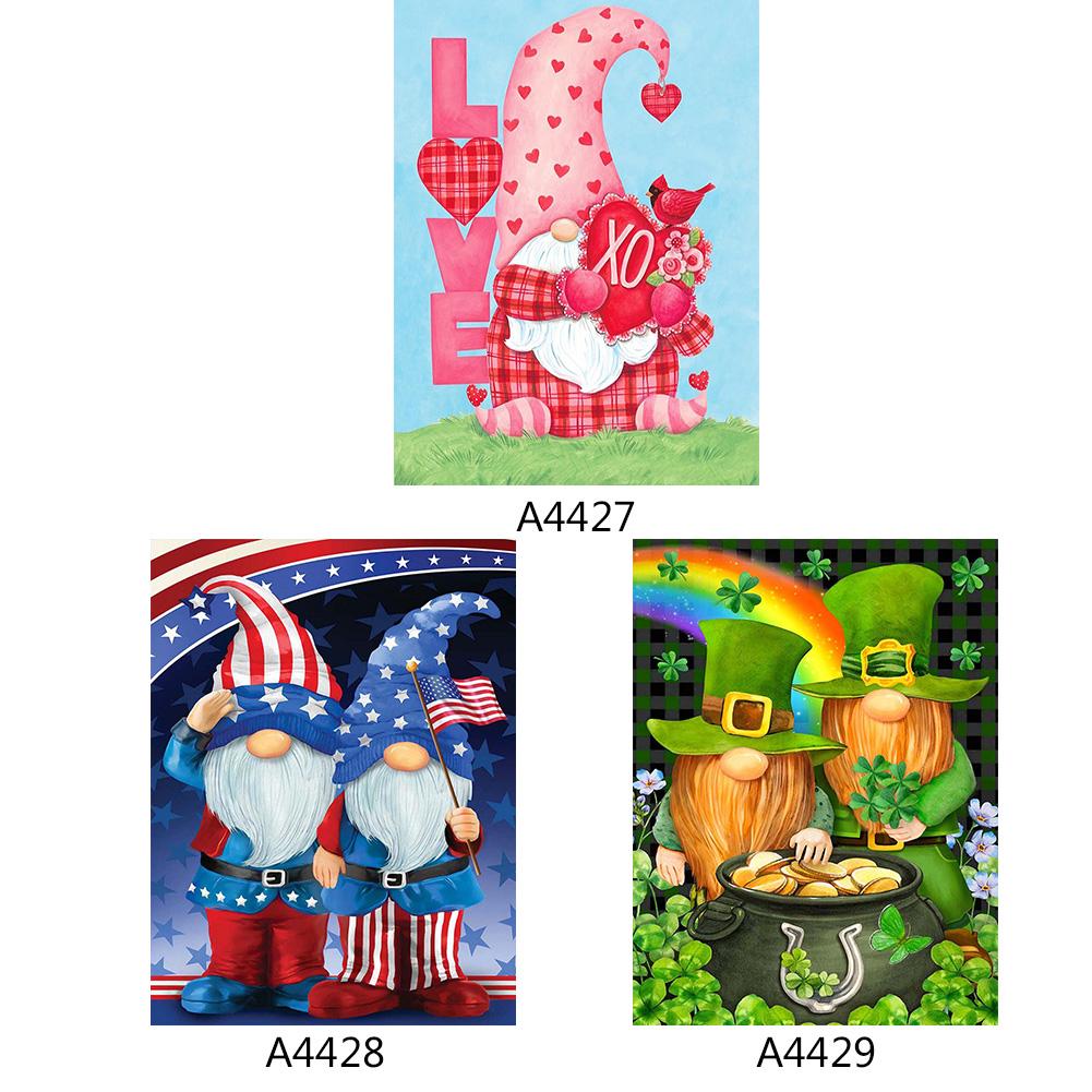 Buy 5D DIY Diamond Painting Gnome Full Round Drill Mosaic Picture Kit ...