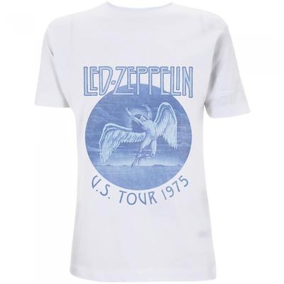 Led Zeppelin Unisex Adult Tour Â´75 Wash T-Shirt