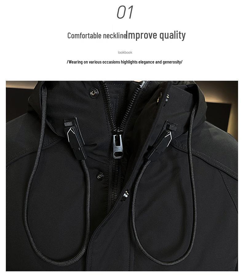 Men's High-End Hooded Winter Down Jacket 2025: Stylish, Warm, and Trendy Outerwear