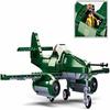 SLUBAN Army Battle of Budapest ME-262 Fighter Aircraft Building Kit 338pcs Compatible with Major Brands