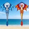 Weifang Pterodactyl Kite - Easy-Fly Triangle with Long Tail and Cartoon Dragon Design