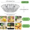 100Pcs Mini Egg Molds Tiny Pie Tartlets Dessert Muffin Cupcake Pans Tin Egg Mold Bakeware