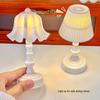 Retro Small Table Lamp: Perfect for Bedroom, Dorm, or As a Birthday Gift for Bestie. Adds Night Light and Decorative Atmosphere To Your Space.