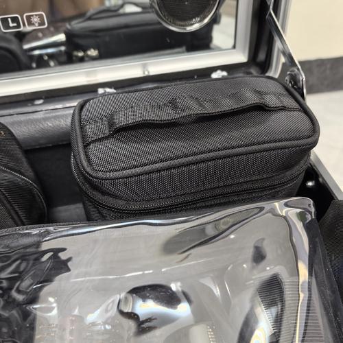 Lipstick Organizer 2025 New Portable Black Makeup Bag for 30-40 Cosmetics