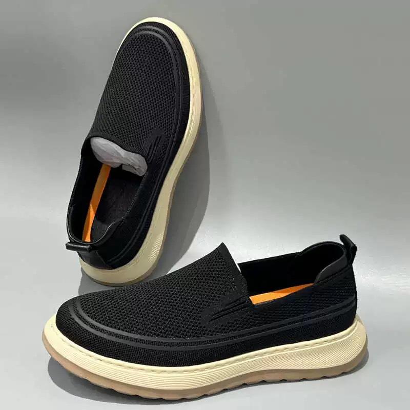 Mode Frühling Herbst Netz Gesicht Hohl Plateau Slipper Leichte Herrenschuhe Designer Weiche Sohle Lässig Atmungsaktiv Outdoor Herren Sneaker